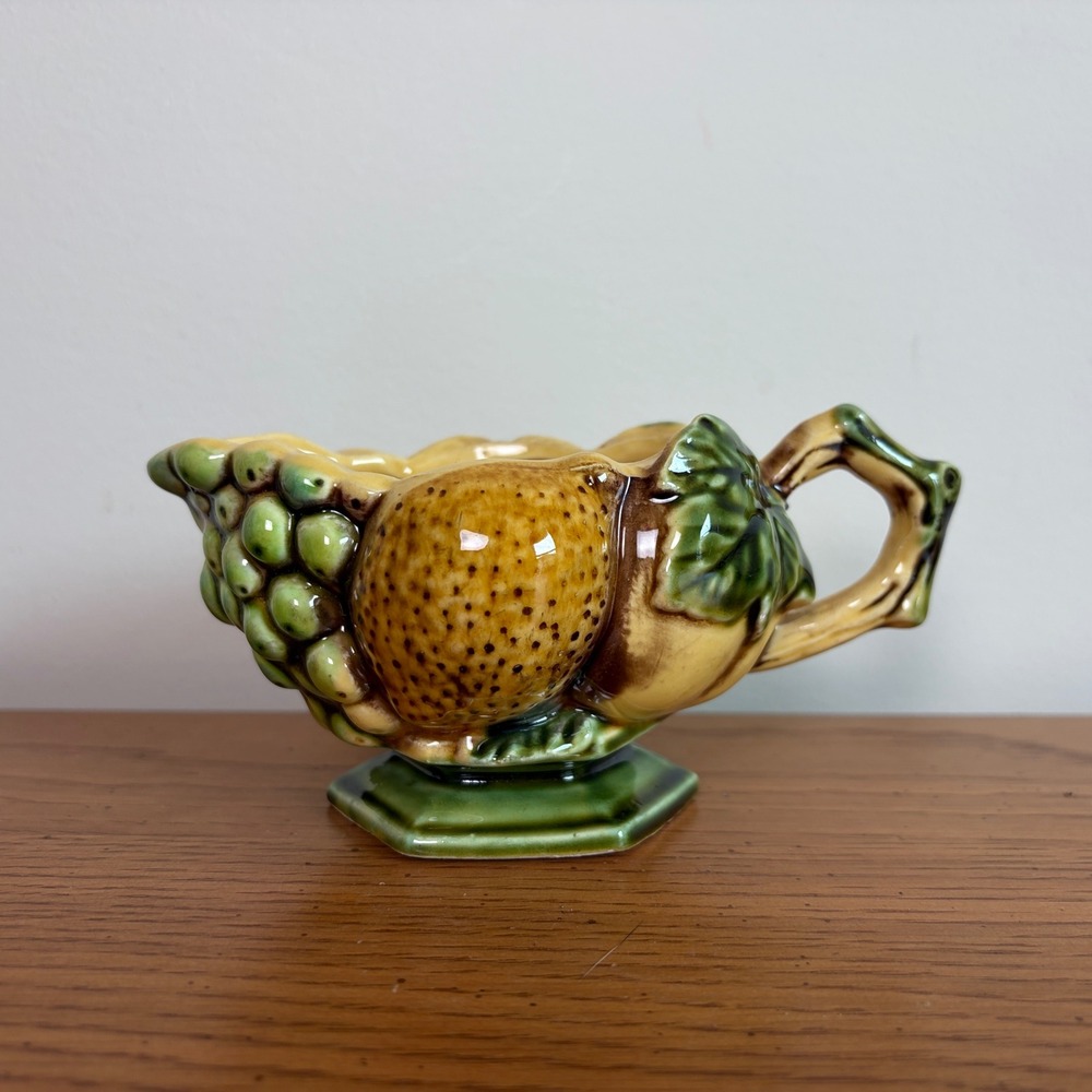 Vintage Inarco Japan Ceramic Fruit Harvest Planter Bowl E-4857 Mid Century